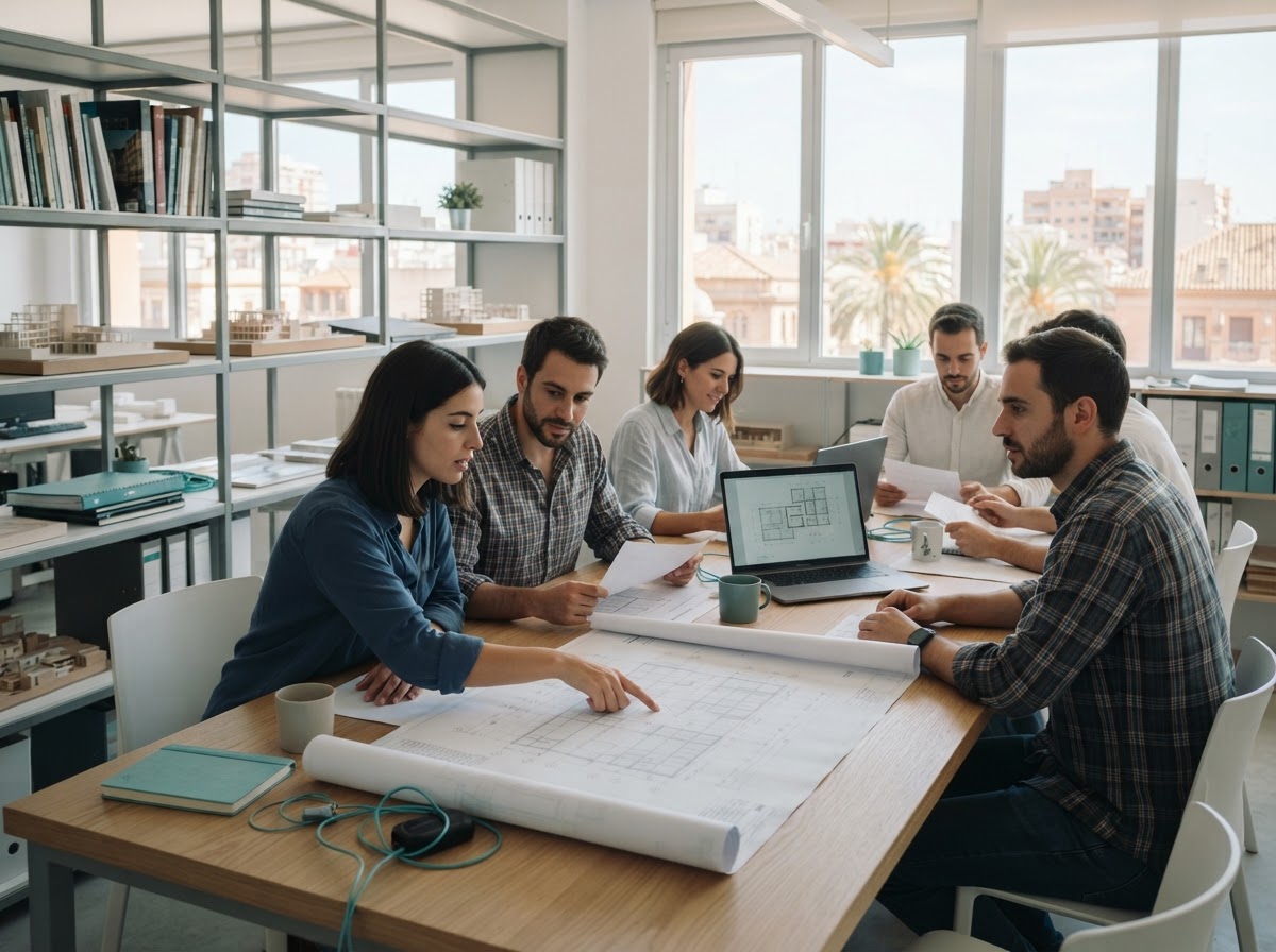Equipo de Nube Valorencia revisando modelos de análisis de datos